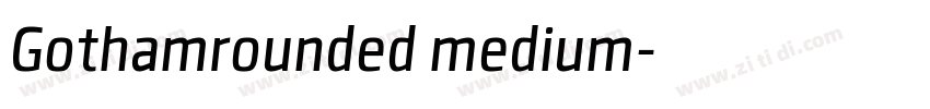 Gothamrounded medium字体转换